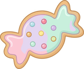 Obraz premium Dessert flat Illustration