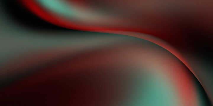 multidimensional abstract background with dark red to gray gradients and cyan or teal accents at the edges of the curves, creating a highly professional "rim lighting" effect with a grain (noise)