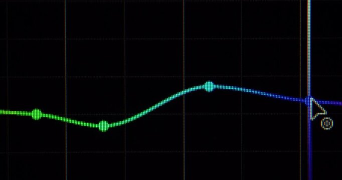 editing process production with software fpv HD in macro closeup