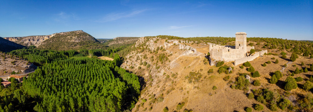 Ucero Castle, belonging to the Order of the Temple, 13th and 14th centuries, Soria, Autonomous Community of Castile, Spain, Europe