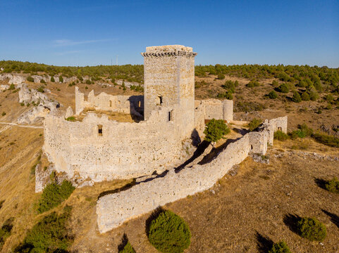 Ucero Castle, belonging to the Order of the Temple, 13th and 14th centuries, Soria, Autonomous Community of Castile, Spain, Europe