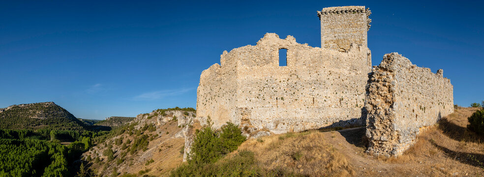 Ucero Castle, belonging to the Order of the Temple, 13th and 14th centuries, Soria, Autonomous Community of Castile, Spain, Europe