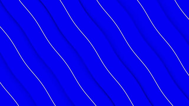 Abstract blue and white wavy background with diagonal 3d layered ribbons and modern minimalist design