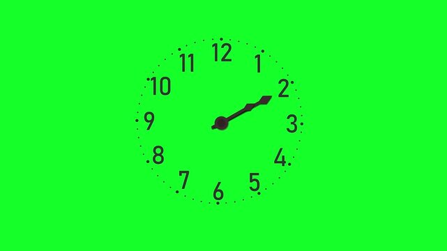 Animated Clock 4K Time Passing Countdown Background
