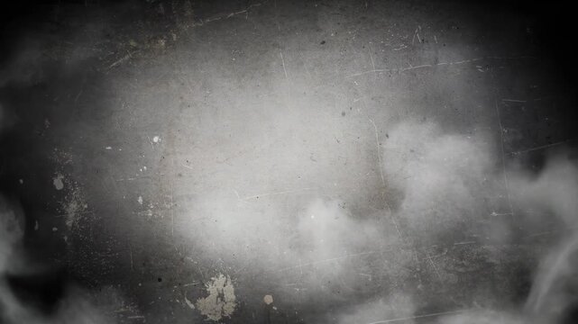 Grunge dark textured background with smoke and scratches for vintage and abstract design