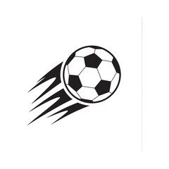 Obraz premium A black and white illustration depicting a soccer ball in motion