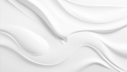 Obraz premium Cream Texture Displayed on a White Background