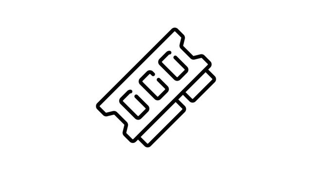 Check this amazing outline style icon animation of ram