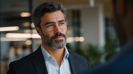 Fototapeta premium Territorial manager deflects credit-stealing attempt in crowded open office, witnesses observe political maneuvering, spring project timeline posted on wall behind tense interaction, organizational