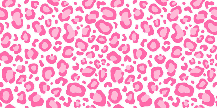 Leopard print, pink luxury Seamless Pattern