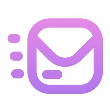 Mail Fast animation icon for social media, presentations, videos, websites. alpha channel