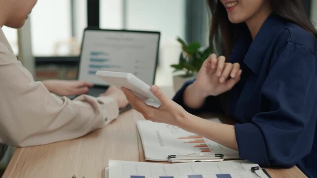 Collaborative business meeting modern office marketing strategy discussion bright workspace close-up view teamwork and creativity