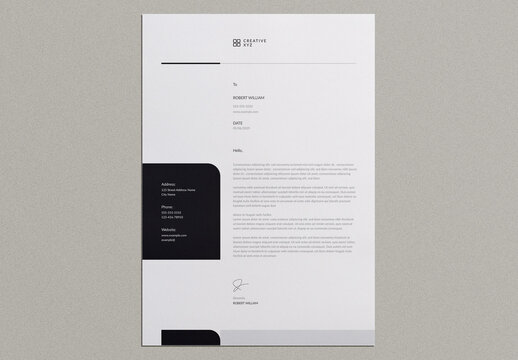Creative Letterhead Design Template