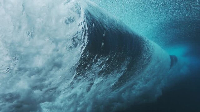 Water Splashing Over Ocean Waves