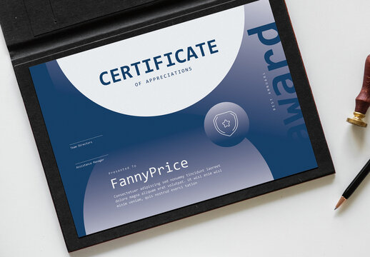 Simple Certificate Layout