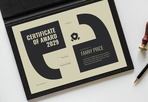 Modern Certificate of Achievement Template