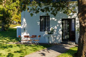Naklejka premium Small winery house in South Africa