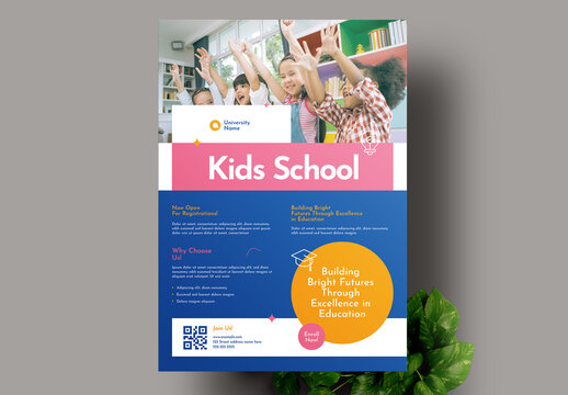 School Admission Flyer Template