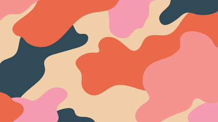 Abstract colorful camouflage pattern vector, desktop wallpaper © Rawpixel.com