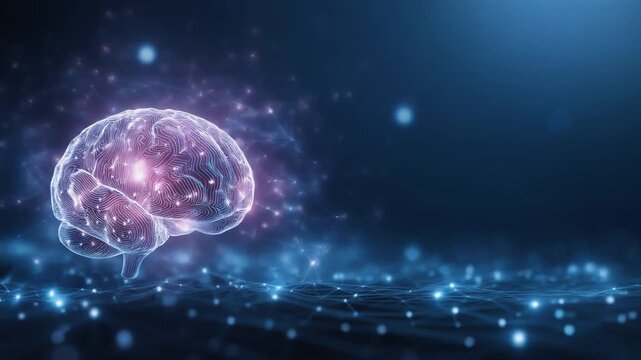Artificial Intelligence Brain Neural Network Digital Technology Background