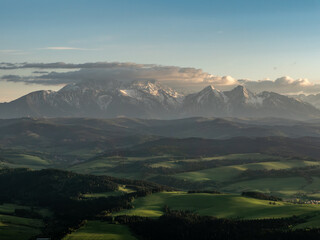 Fototapeta premium Tatra mountains in the morning