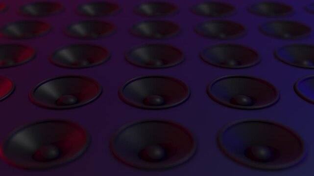 Multiple Audio Speakers Background Pattern