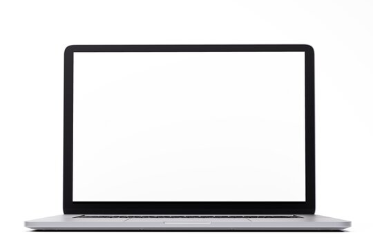 Laptop mockup on clean minimal background