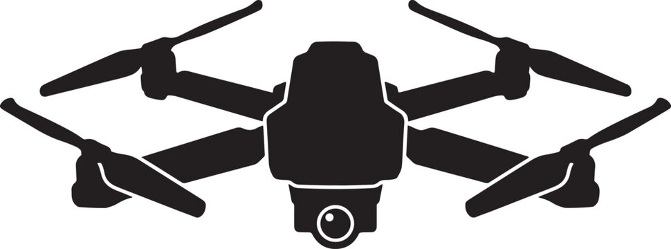 Drone Silhouette &mdash; focused on high-contrast, minimalist drone silhouettes. drone logo vector &mdash; good for minimalist or logo-style silhouettes.	