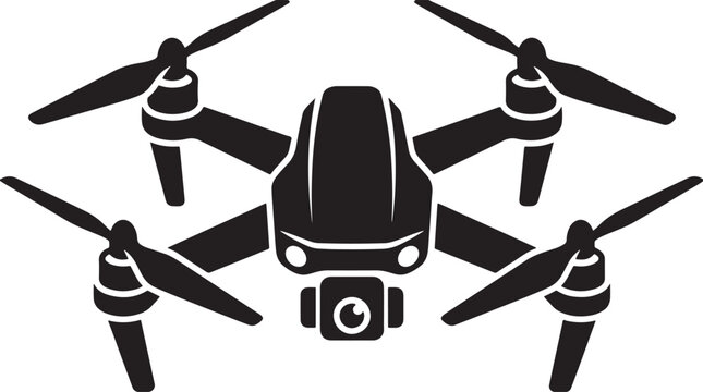 Drone Silhouette &mdash; focused on high-contrast, minimalist drone silhouettes. drone logo vector &mdash; good for minimalist or logo-style silhouettes.	