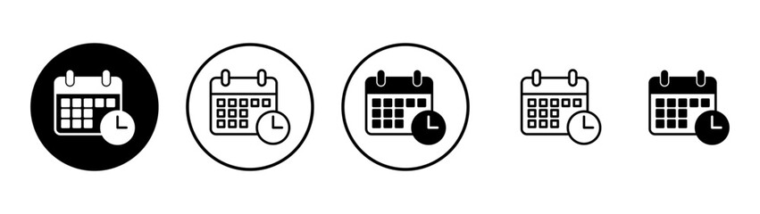 Obraz na płótnie Canvas Calendar icon vector. Calender sign and symbol. Schedule icon symbol