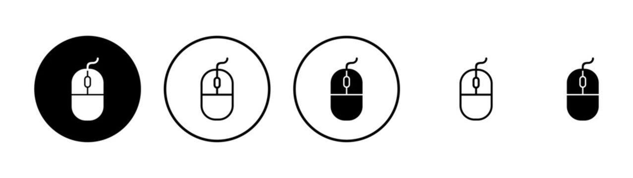 Mouse icon vector. click sign and symbol. pointer icon vector.