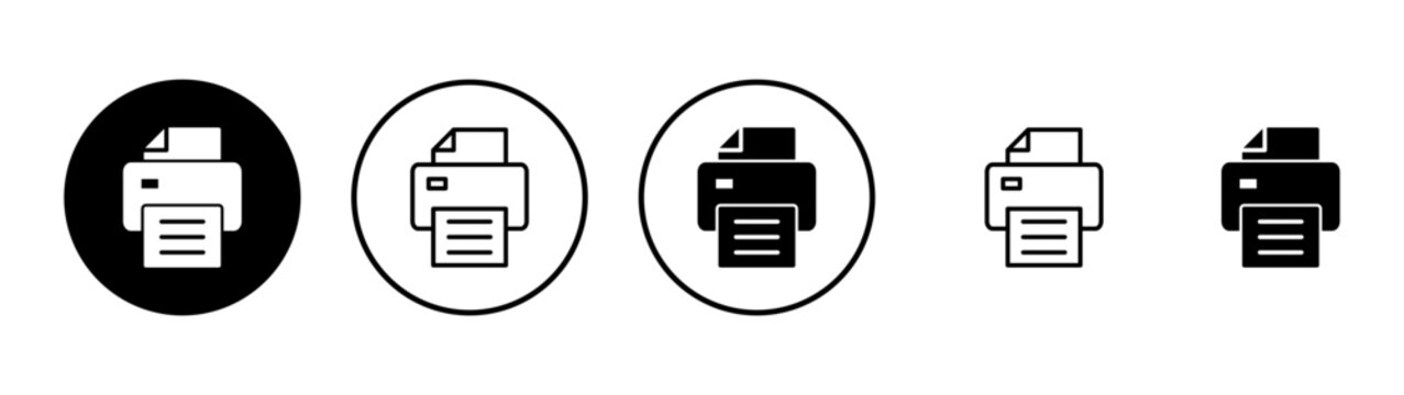 Print icon vector. printer sign and symbol