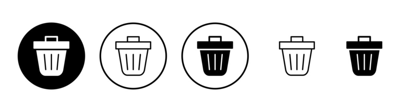 Trash icon vector. trash can icon. delete sign and symbol.