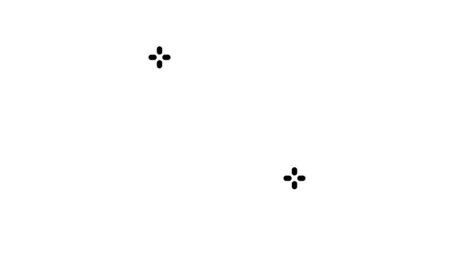 Sleek linear icon animation of popping soap bubbles