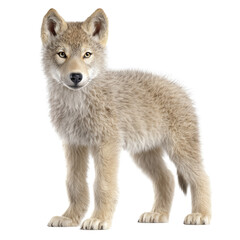 Obraz premium Wolf pup isolated