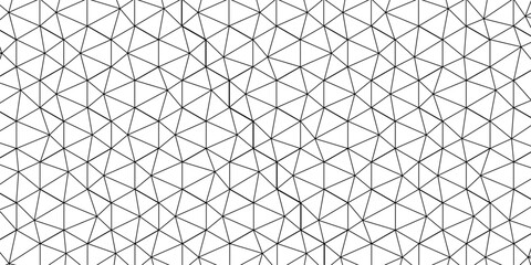 Abstract seamless geometric pattern triangle vector futuristic technology design. Net on the wall decoration. © armans