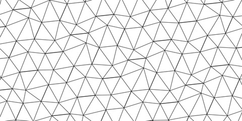 Abstract seamless geometric pattern triangle vector futuristic technology design. Net on the wall decoration. © armans