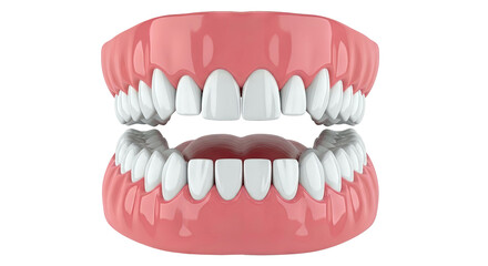 Fototapeta premium Human Dentures with Tongue