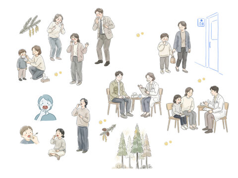 Seasonal Allergy Treatment and Sublingual Immunotherapy Scenes Collection