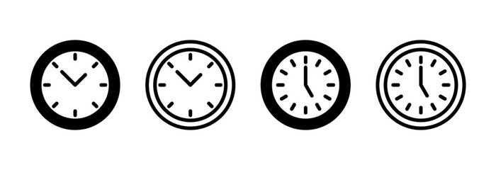 Clock icon vector illustration. Time sign and symbol. watch icon