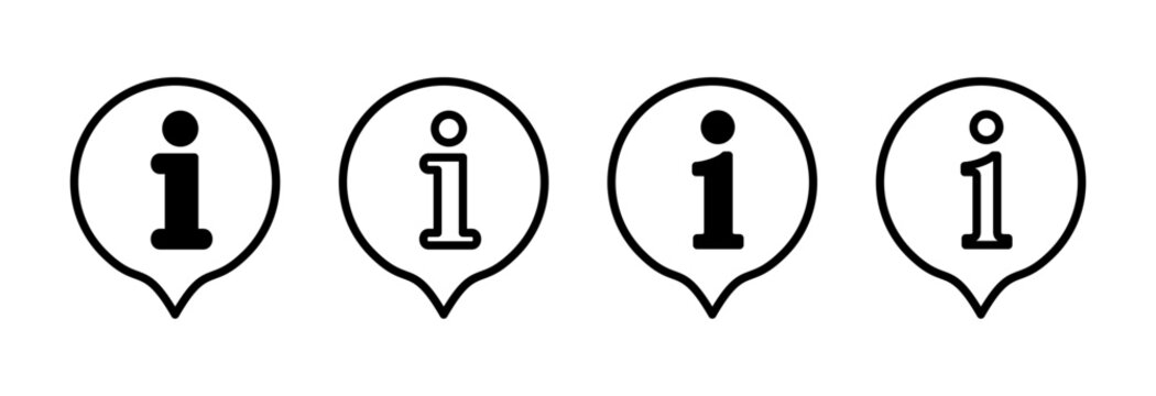 Information sign icon vector illustration. about us sign and symbol. question mark icon