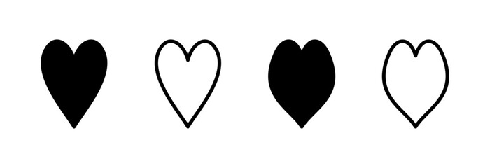 Love icon vector illustration. Heart sign and symbol. Like icon vector.