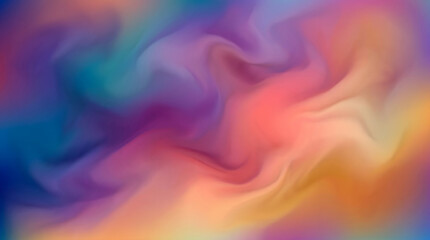 Obraz premium A captivating abstract background with fluid, flowing shapes, exhibiting a range of vibrant colors that evoke emotions and energy.