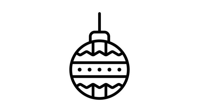 Check this linear style icon animation of cake with a burning candle on top
