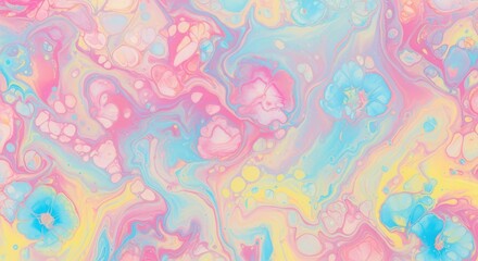 Abstract Pastel Swirl: A vibrant and colorful abstract swirl of pastel hues, evoking a sense of fluidity and artistic expression.