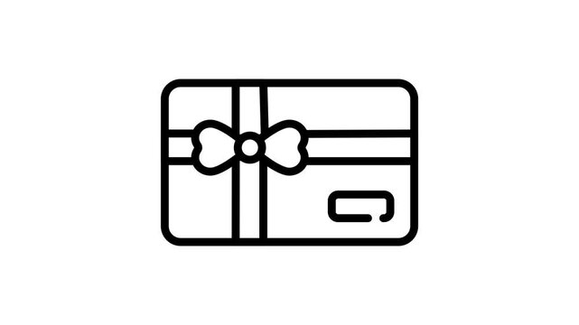 Latest icon animation of wrapped candy designed in outline style