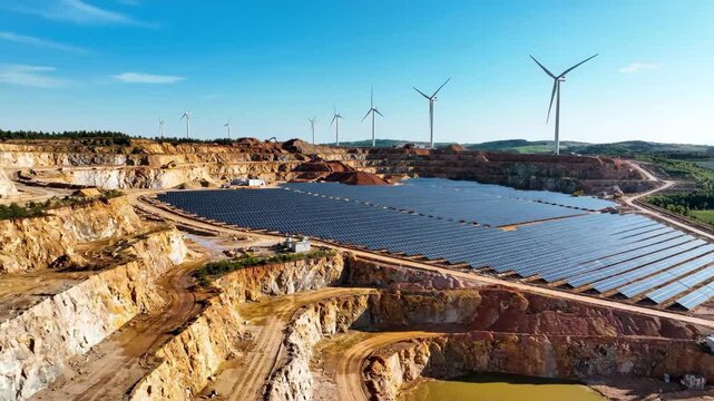 This video presents Renewable Energy Retrofit in Active Quarry Environment, emphasizing decarbonization initiative, clean power infrastructure and responsible resource management theme for ESG