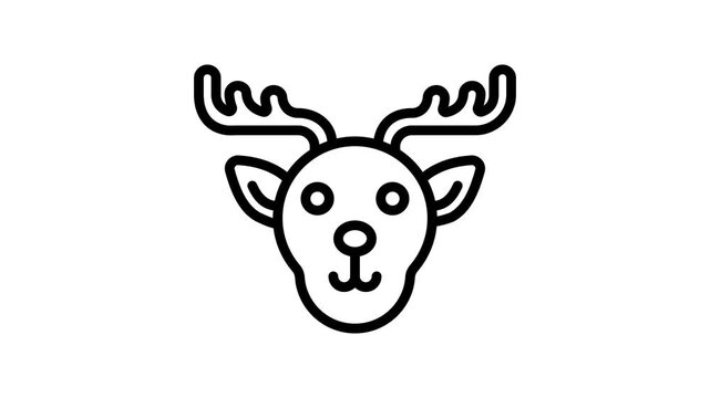 Check this amazing outline icon animation depicting gingerbread cookie