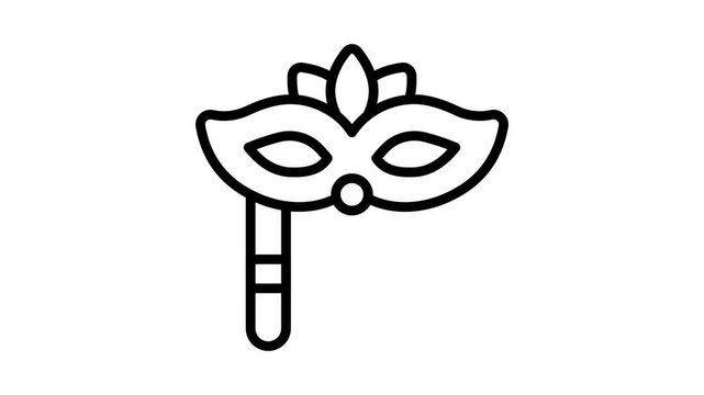 A well crafted line style icon animation of chocolate chip cookies