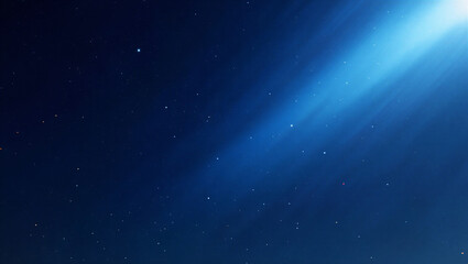 Fototapeta premium Dark Sky with Bright Light Rays and Stars